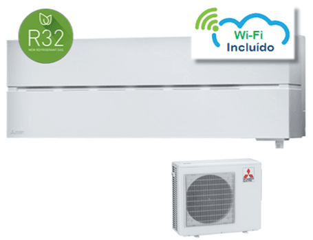 Mitsubishi MSZ-LN25VGW Inverter 9000BTU Unidade Interior e Exterior