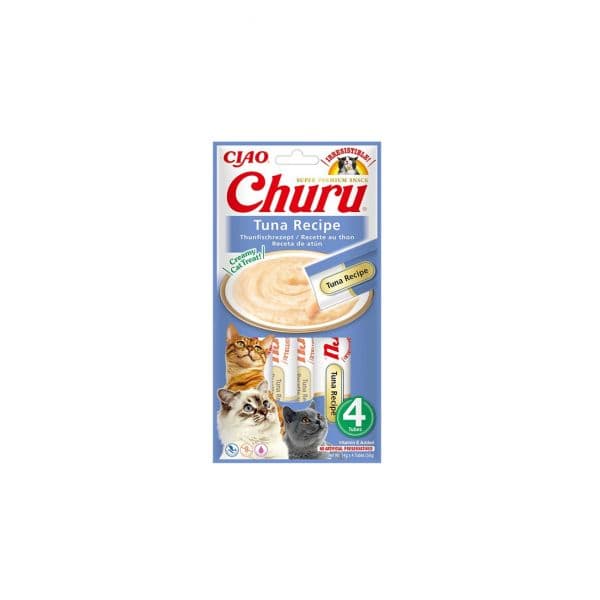 Churu Cat Snack Líquido Cremoso Atum 4 x 14gr