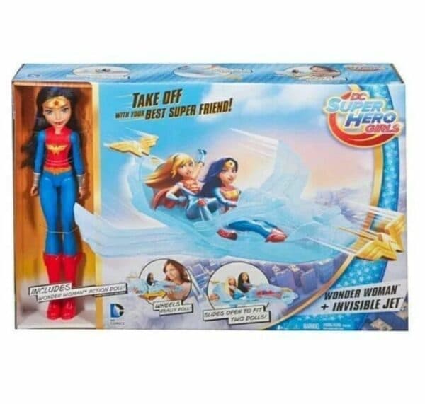 Mattel Dc Super Hero Girls Wonder Woman + Jato Invisível