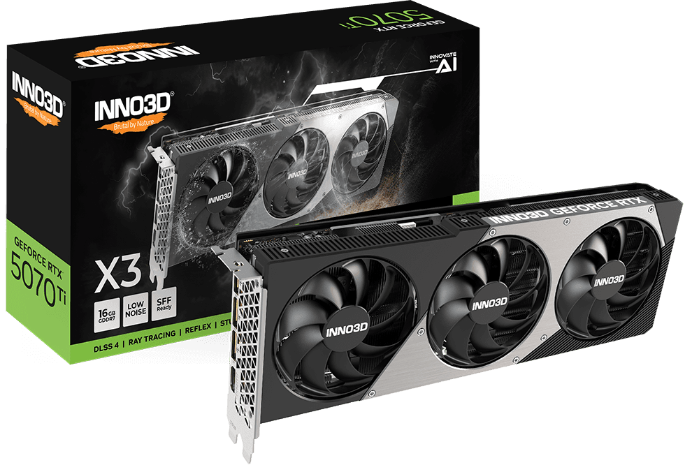 Inno3D GeForce RTX 5070 Ti X3 16GB GDDR7 Reflex 2 RTX AI DLSS4