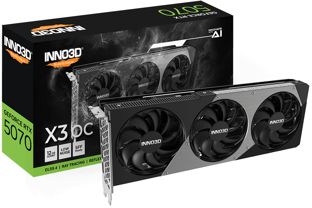 Inno3D GeForce RTX 5070 X3 OC 12GB GDDR7 Reflex 2 RTX AI DLSS4