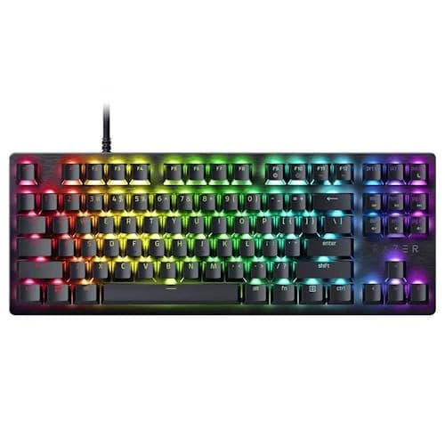 Teclado Mecânico Razer Huntsman V3 X Tenkeyless Purple Switch PT Preto