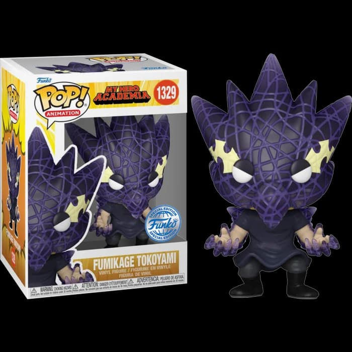 Funko Pop! Animation: My Hero Academia - Fumikage Tokoyami - Exclusive - 1329 *caixa danificada*
