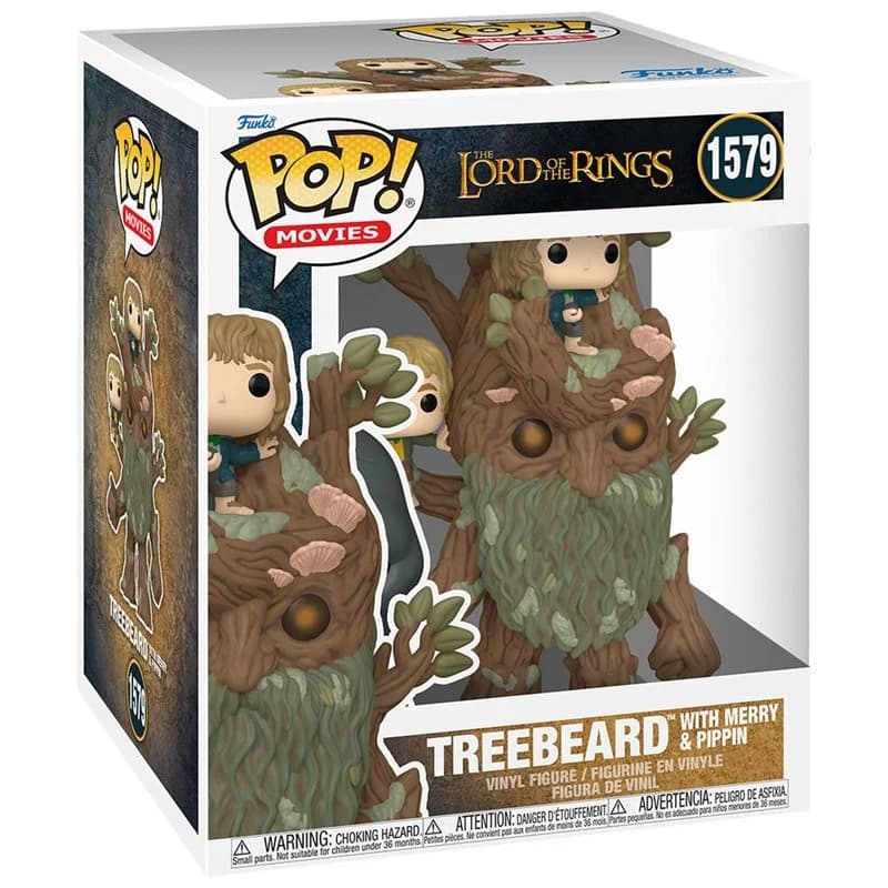 Funko Pop! Super: The Lord of the Rings - Treebeard with Merry & Pippin #1579