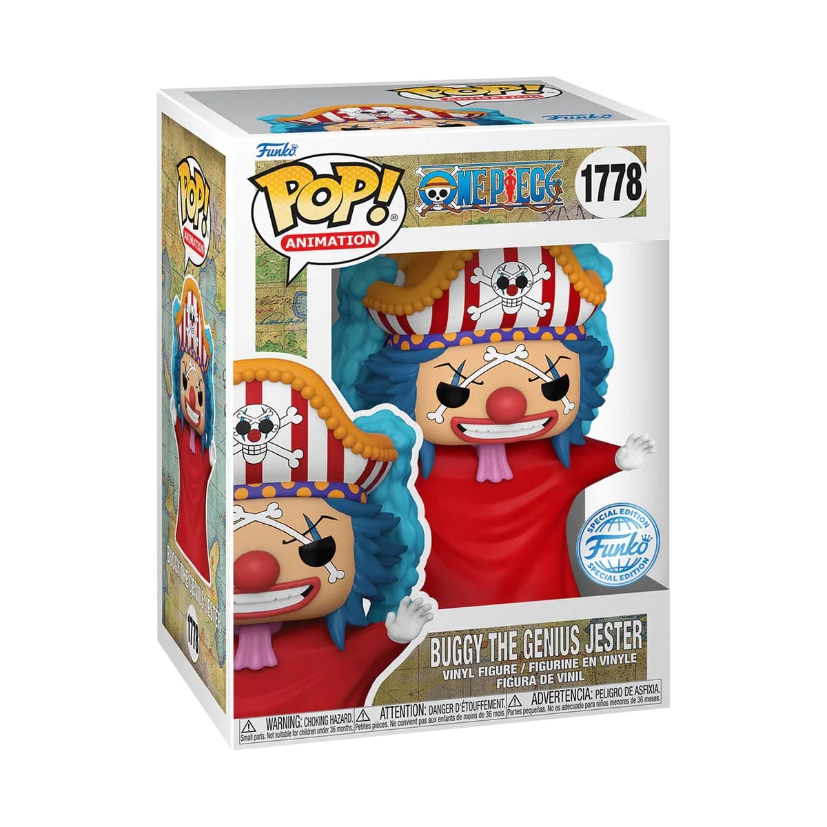 Funko POP! Animation: One Piece - Buggy The Genius Jester Exclusive #1778