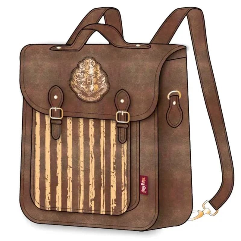 Cerdá Mochila Harry Potter Hogwarts Fivela Retro 22x7.5x22cm Preto/Castanho