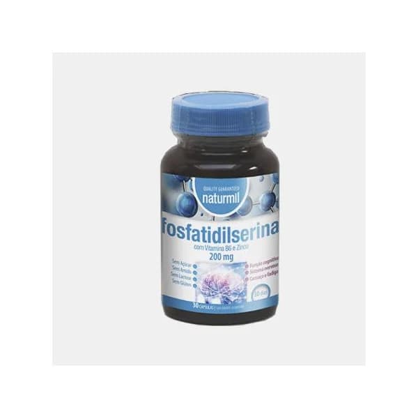 Naturmil Fostatildiserina com Vitamina B6 e Zinco 200mg 30 Cápsulas