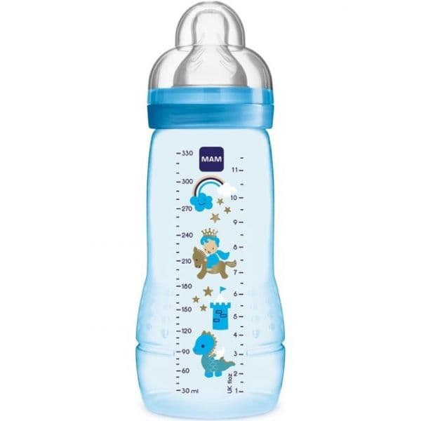 MAM Biberão Easy Active 4+ 330ml Azul