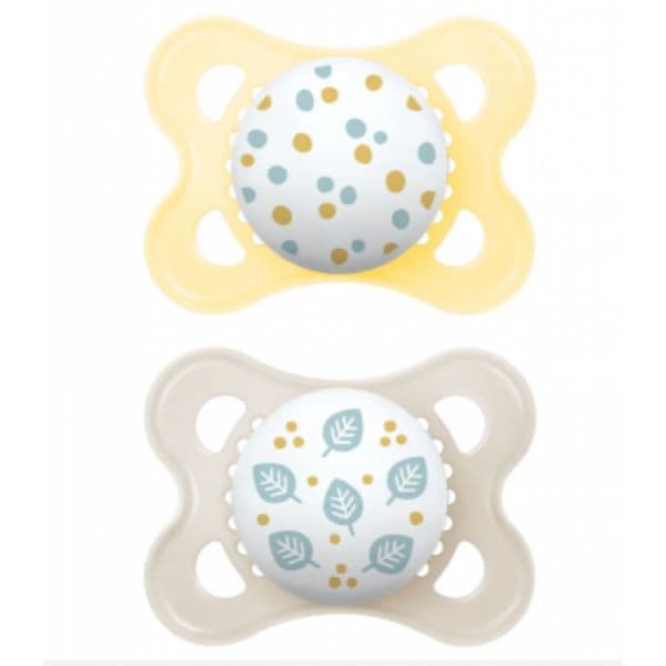 Mam 2 Chupetas Original 2-6m Amarelo / Branco