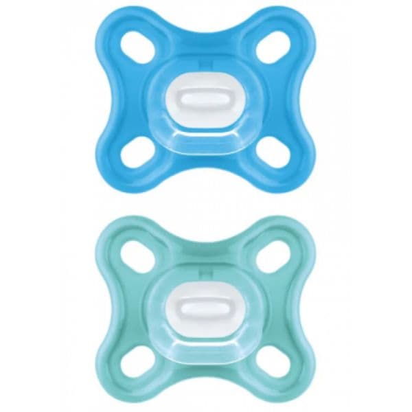 Mam Comfort 2 Chupetas Silicone 0m+ Azul