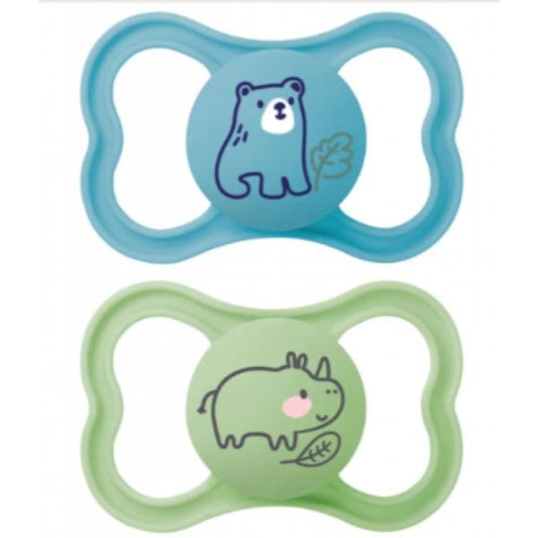 MAM 2 Chupetas Air Silicone 16+ Azul/Verde