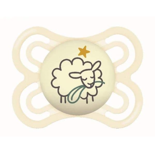 MAM Perfect Night Chupeta 0-6M Silicone Bege