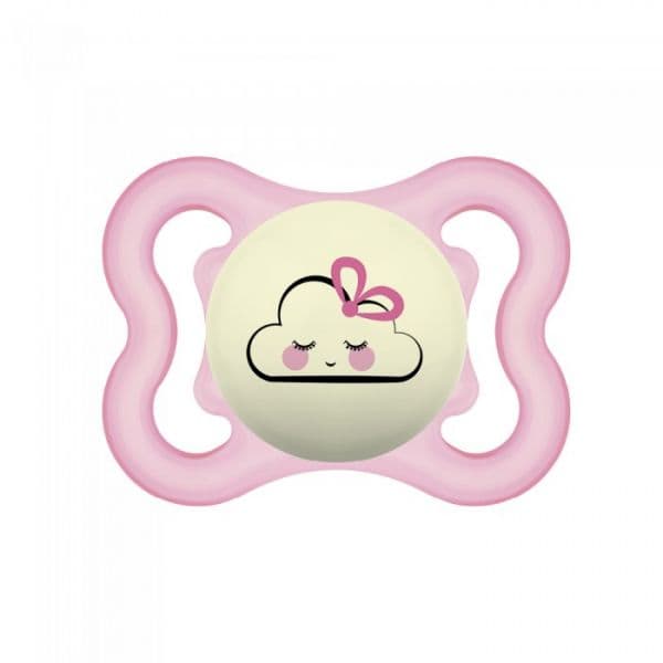 Mam Chupeta Supreme Night Silicone +2M Nuvem Rosa