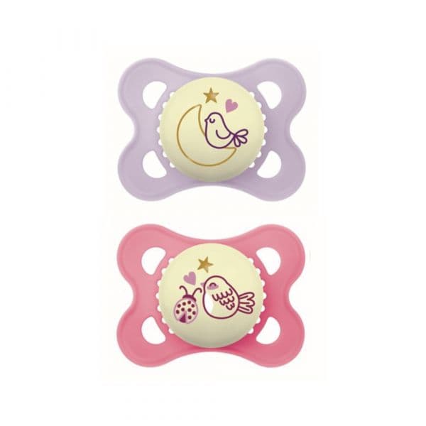 MAM Chupeta Original Pure Night 2-6m Rosa