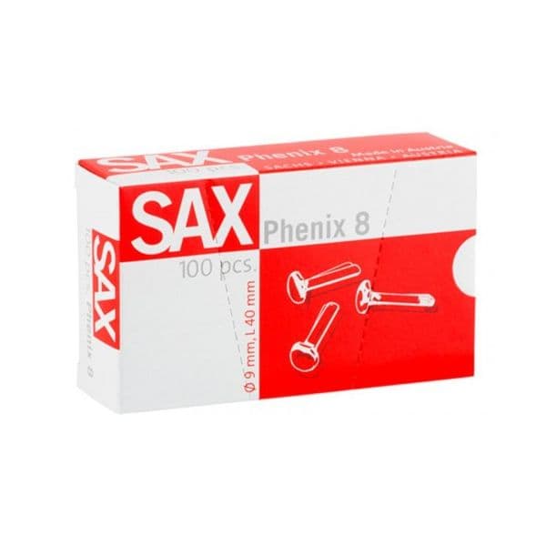 SAX Caixa 100 Ataches Phenix nº 8 40mm - 071052