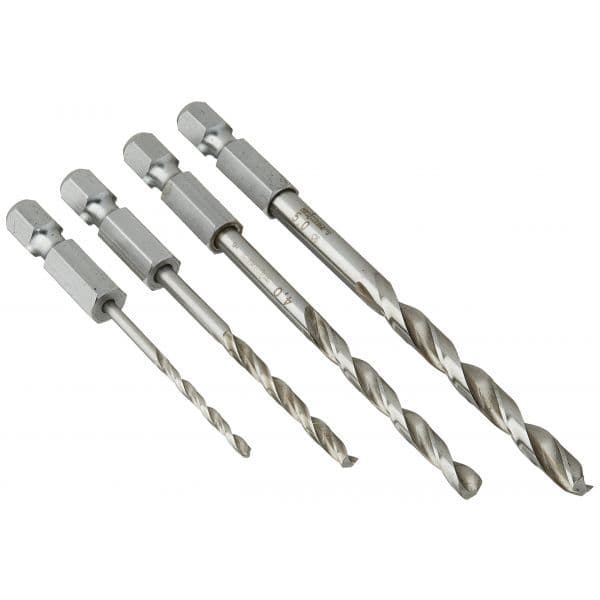 Alpen-Maykestag Conjunto de Brocas HSS Super ATM 4 Peças 2-5mm Hexagonal