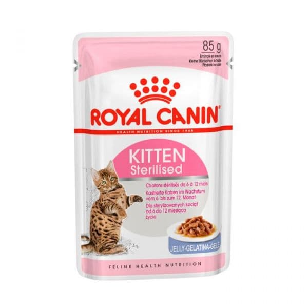 Ração Húmida Royal Canin Kitten Sterilised Jelly 85g