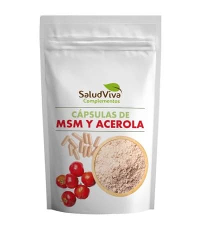 Cápsulas de MSM y acerola, 119 g, Salud Viva