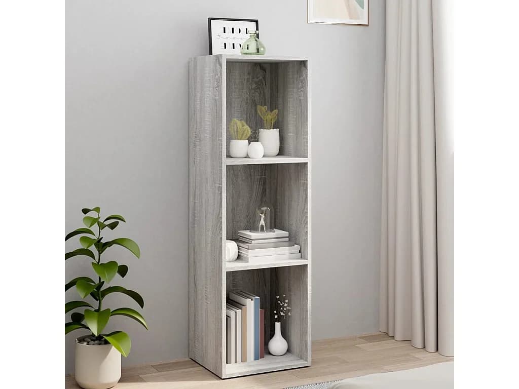 Estante/Móvel de TV 36x30x114 cm derivados madeira cinza sonoma PT665170