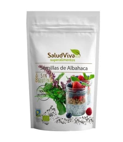 Semillas de albahaca ecológicas, 80 g, Salud Viva