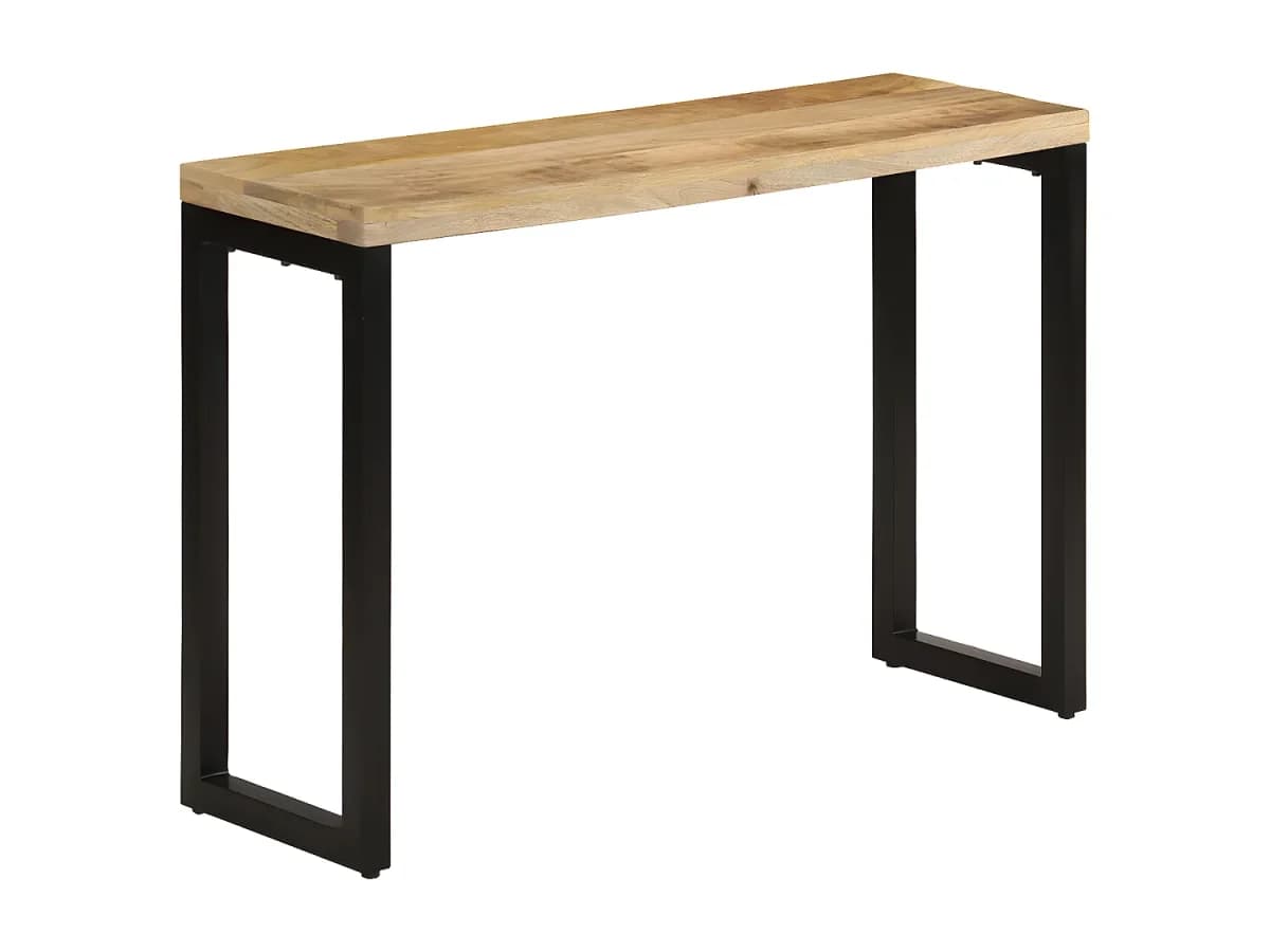 Mesa consola 110x35x76 cm madeira de mangueira áspera maciça PT429857