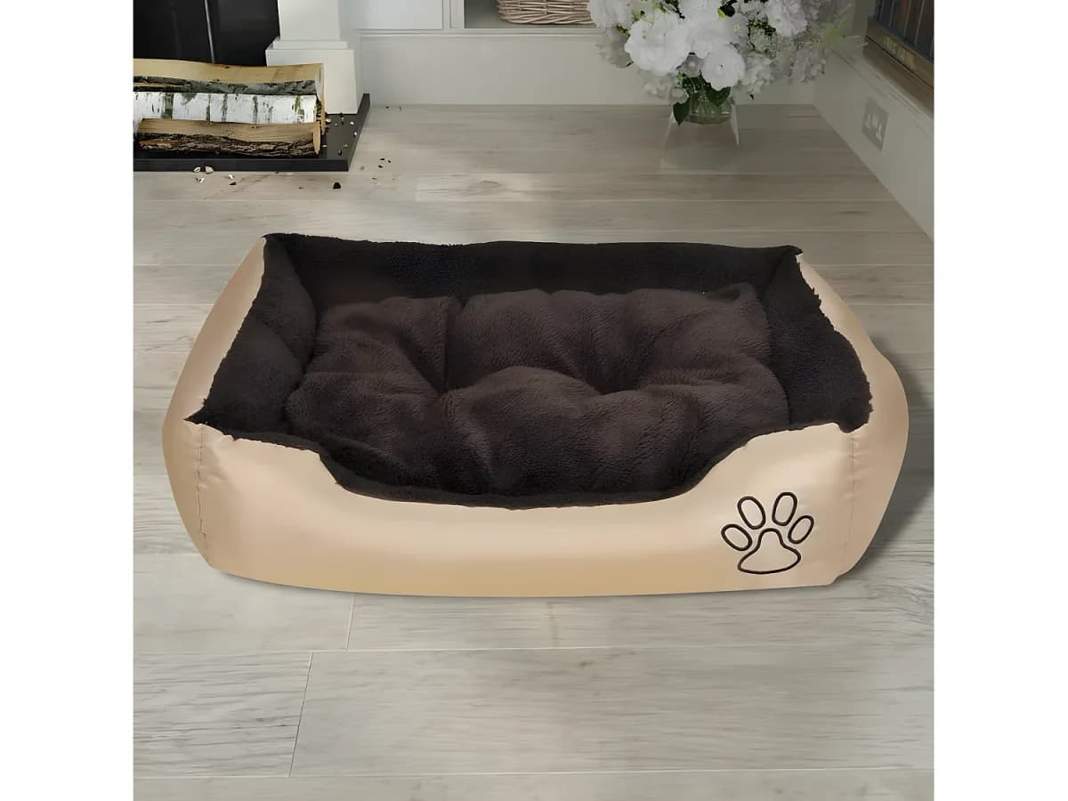 Cama para cães quente com almofadão acolchoado M PT611379