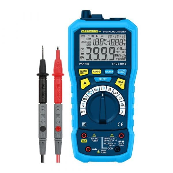 Pancontrol Multímetro Digital 5 em 1 CAT III 1000V / 600V True RMS