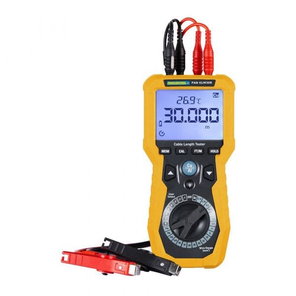 Pancontrol Medidor de Comprimento de Cabo e Milliohmímetro KLM30R Preto