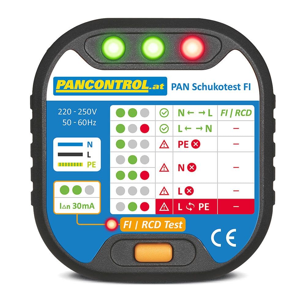 PANCONTROL Schukotest FI Tester de Tomadas 02140