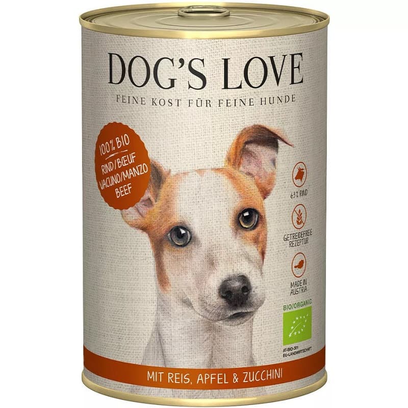 Dog´s Love Lata para Perros Adultos BIO 400 Gr