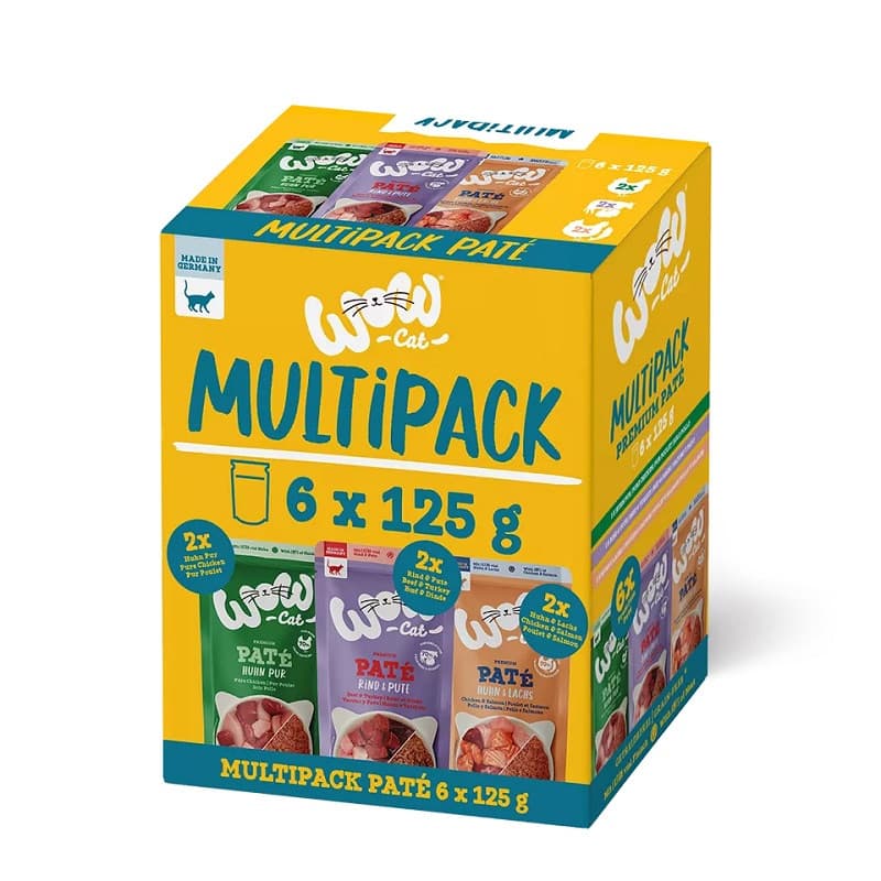 Wow Multipack Pate en Sobre para Gatos Adultos