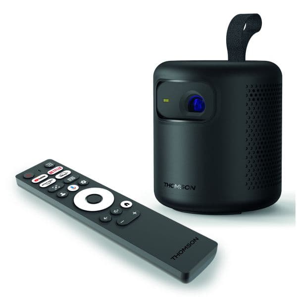 Thomson Projetor Vega PG35B Portátil LED DLP 4K UHD 600 Lúmenes ANSI 100" Google TV Preto