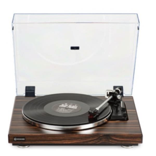 Gira-Discos Rekkor Audio Gira-discos Totalmente Automático F400, Sub-chassi Flutuante ( Macassar Wood )