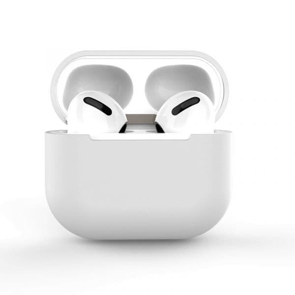 Lmobile Case for AirPods 2 / AirPods 1 Silicone Soft Cover for Headphones White (case C)