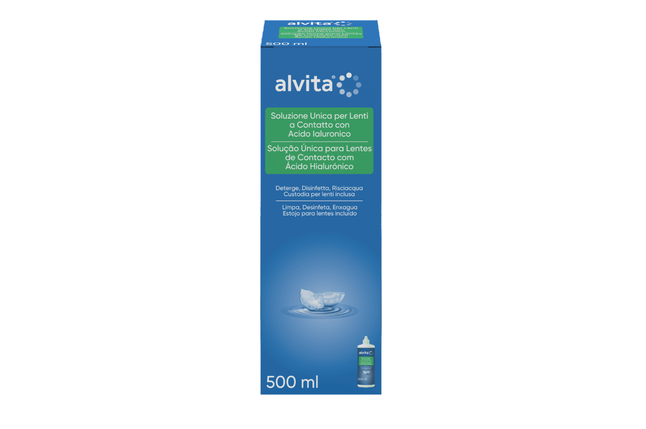 Alvita Solução Única Lentes Contacto c/ Ácido Hialurónico 500ml