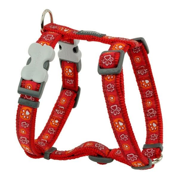 Red Dingo Arnês para Cães Style Vermelho Pegada Animal 46-76 cm