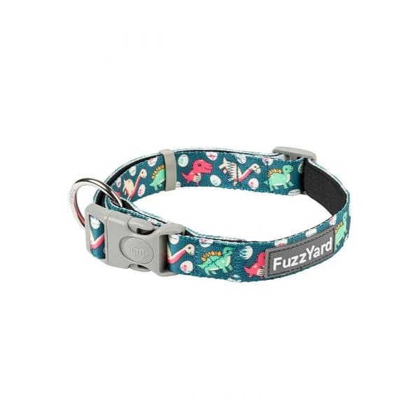 Fuzzyard Coleira Neopreno Dinosaur Land S