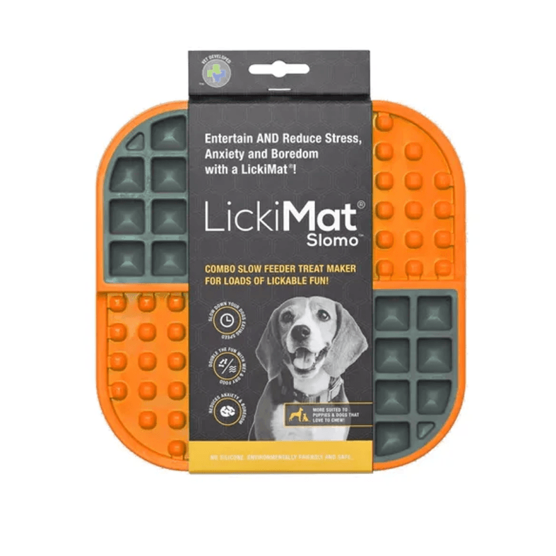 Lickimat Comedouro para Cão Slomo Verde 20x20 Cm