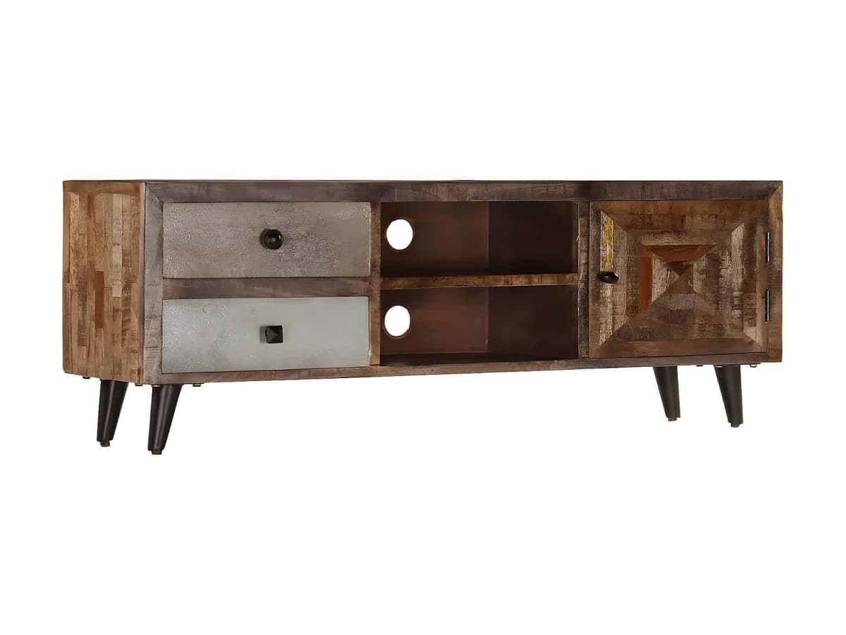 Móvel de TV 118x30x40 cm madeira de mangueira maciça PT948925