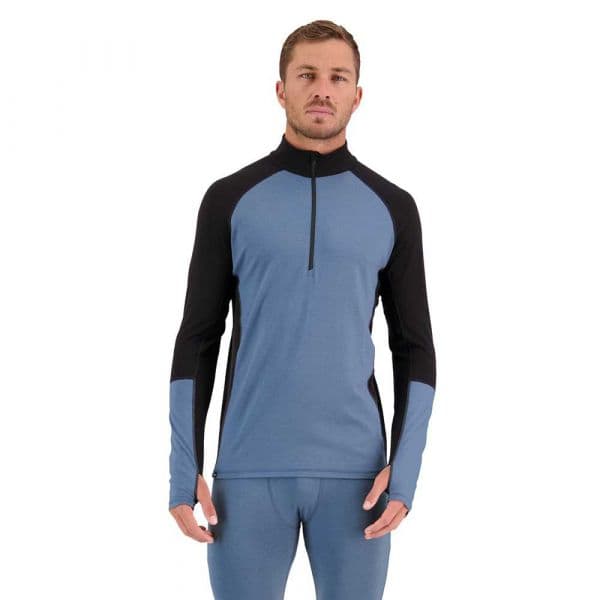 Mons Royale Olympus Half Zip Half Zip Sweatshirt Azul L Homem