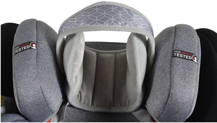Almofada de cabeça ergonómica Cangaroo Shelter grey