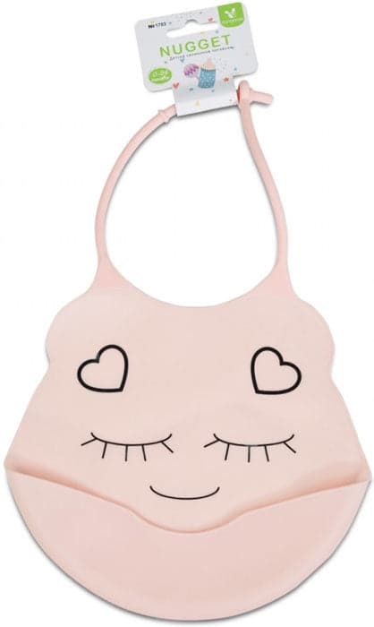 Babete silicone Cangaroo Nugget pink