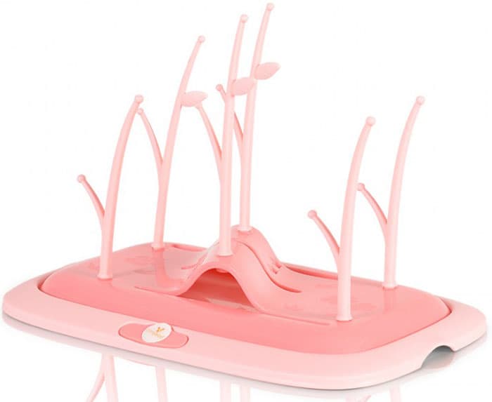 Escorredor biberões Cangaroo Coral pink
