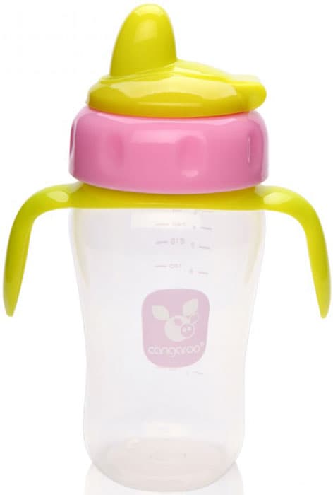 Copo 270ml anti-gotas  Cangaroo pink