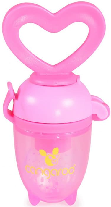 Alimentador silicone de comida fresca Cangaroo Love pink