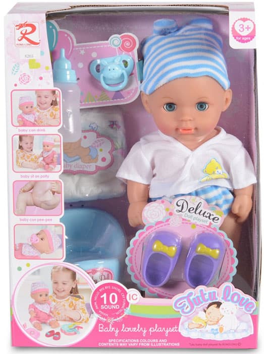 Boneca 31 cm musical com acessórios Tutu Love