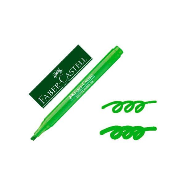 Faber-castell Marcador Faber Fluorescente Textliner 38 Verde - OFF151878CE