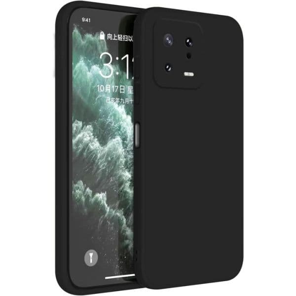 Capa Silicone Líquido 3D para Xiaomi Mi 13 Pro Black