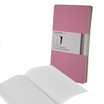 Moleskine Caderno Xl Liso Rosa Pack 2 Un.