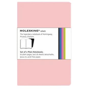 Volant XS Pautado Moleskine Rosa Pack 2un
